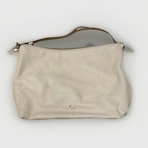 Kate Spade Women’s Beige Purse/Shoulder Bag, Pebbled Leather, Detachable Straps